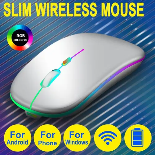 Yindiao Mouse Wireless Ricaricabile Luminoso Colorato - Temu Italy