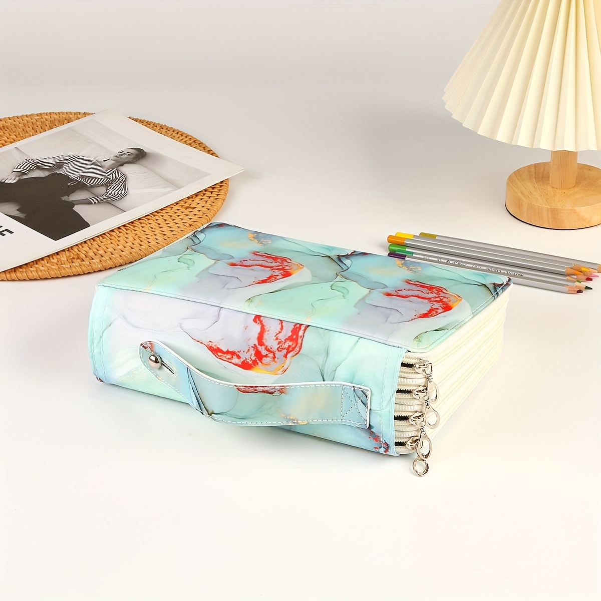 Colored Pencil Case 200 Slots Colored Pencil Case Multilayer - Temu