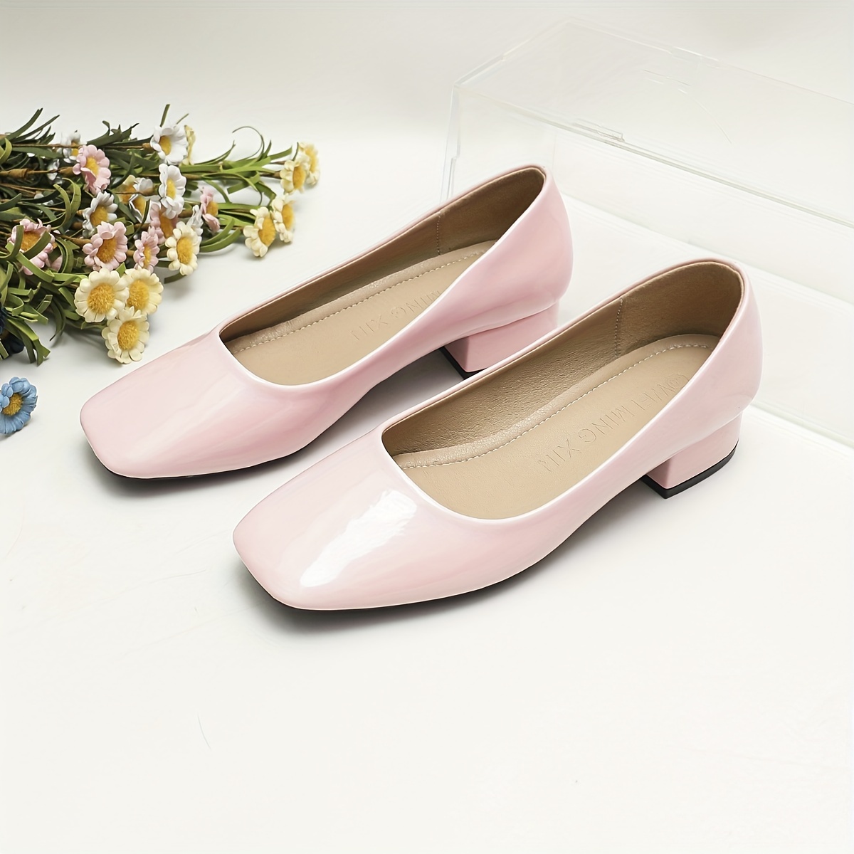 Black Office Flat Shoes Women  Color Shoes Women Leather Pink