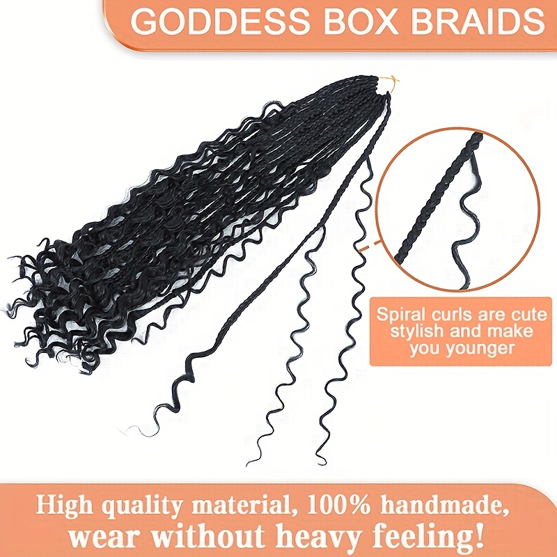 12 Roots Box Braids Crochet Braiding Hair Extensions Curly - Temu Canada