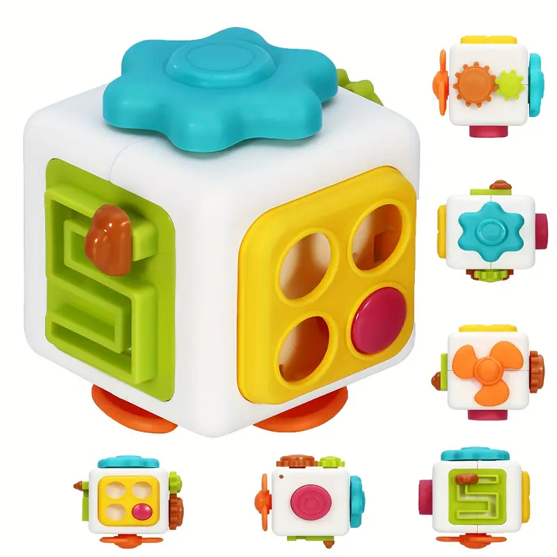 Activity Cube Suitable For Children's Busy Cube Baby Sensory - Temu
