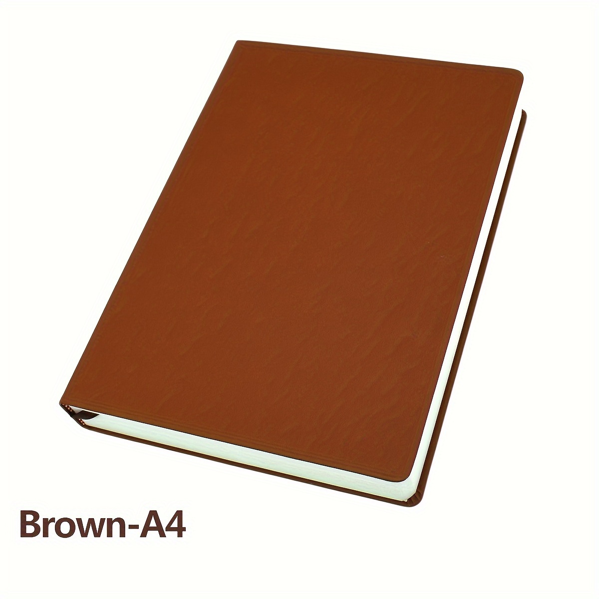 Super Thick Diary Notebook Blank Pages Pu Leather Soft Cover - Temu