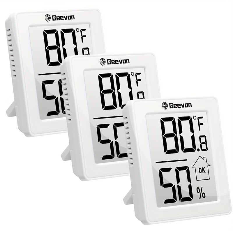 Hygrometer Indoor Thermometer Humidity Sensor with Air Comfort Indicator,  Humidity Meter Room Thermometer for Home Basement Greenhouse Temperature