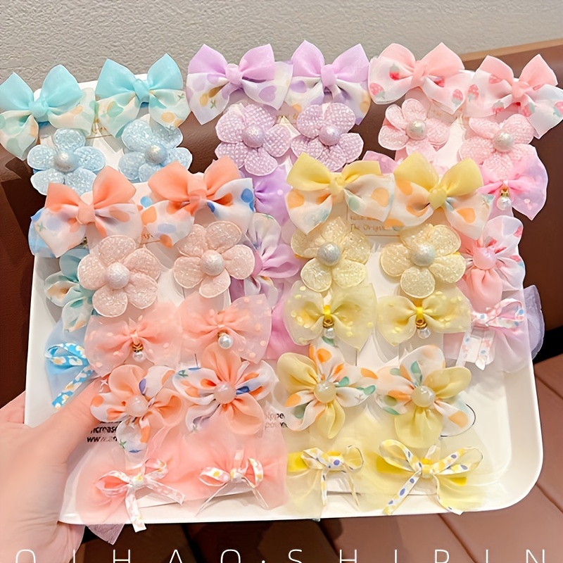 Baby Girl Cute Plush Cartoon Flower Bow Hair Clips Children Coffee Color -  China Hair Accessories and Hair Jewelry price