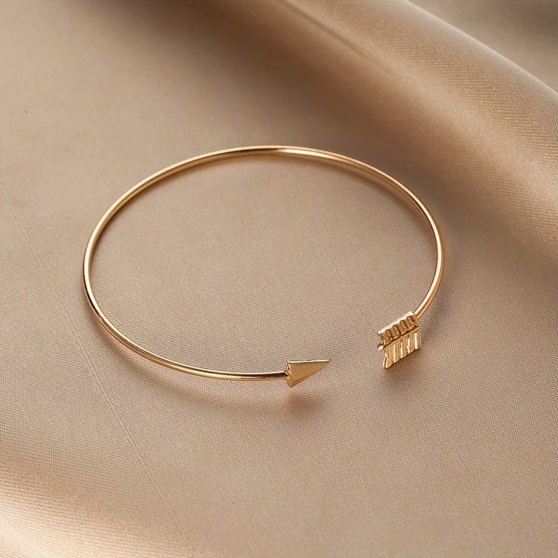 Creative Arrow Cuff Bangle for Men, Holiday Gift
