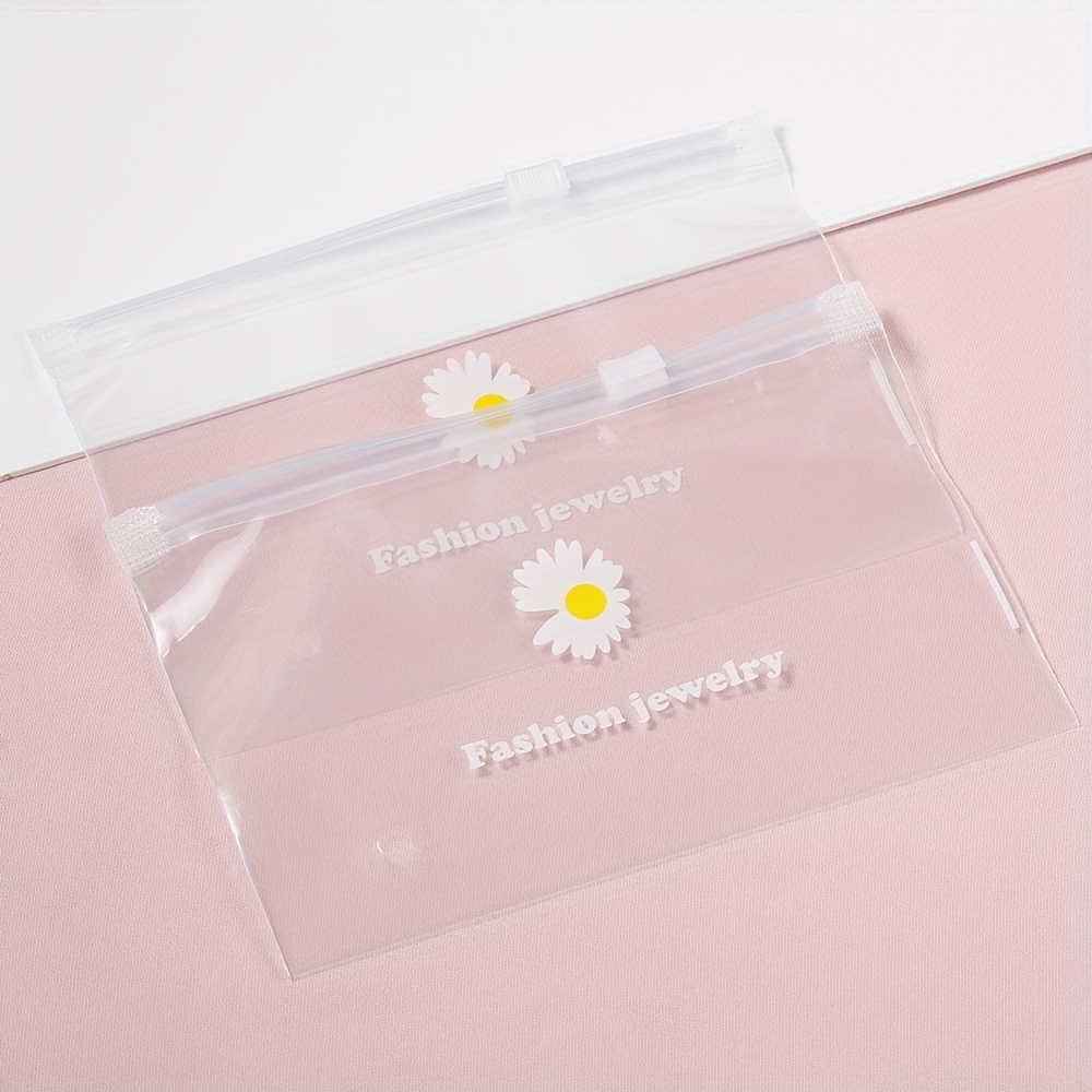Small Daisy Transparent Plastic Bag Pretty Mini Mixed - Temu