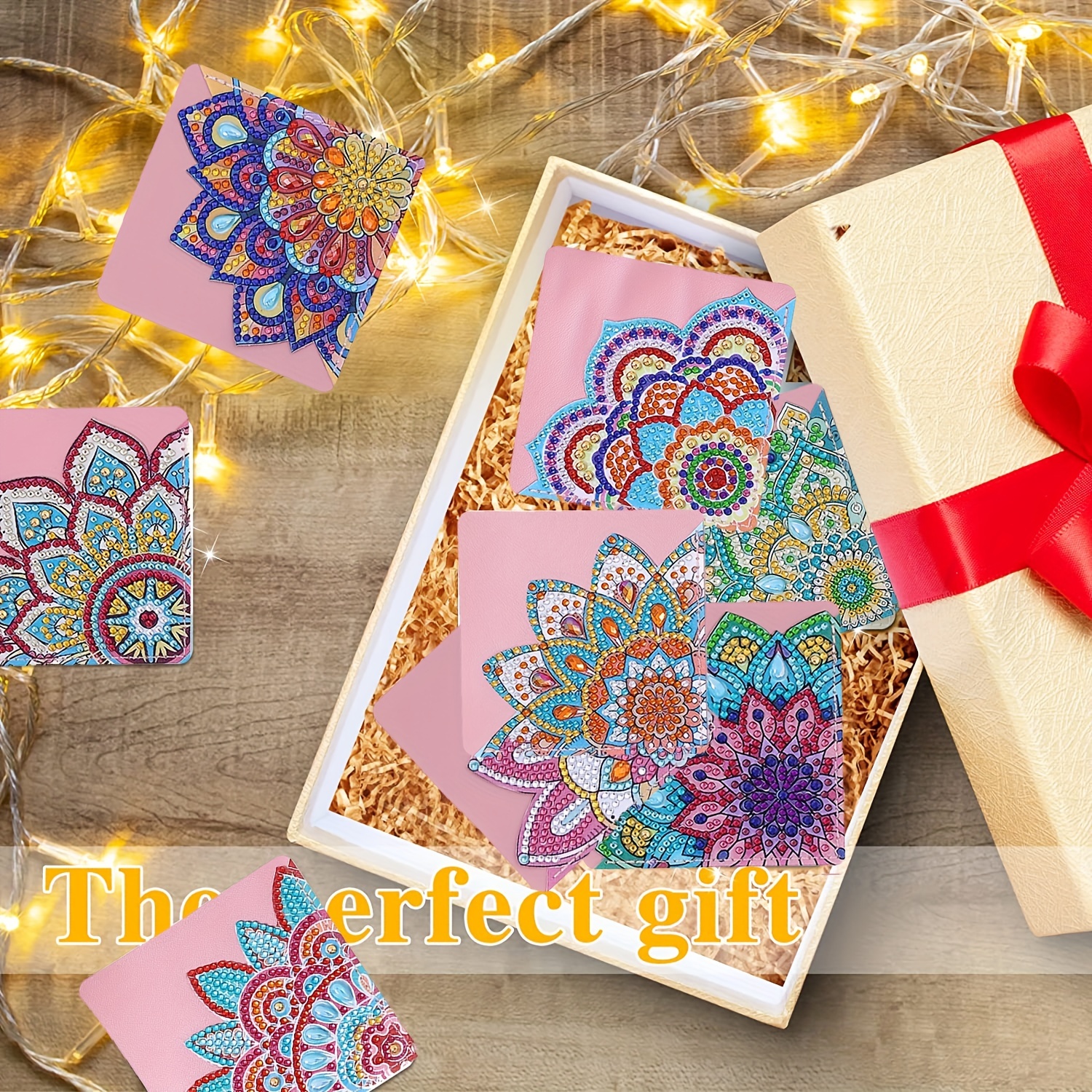 5d Diamond Painting Kits For Adults Bookmark Mandala Size - Temu