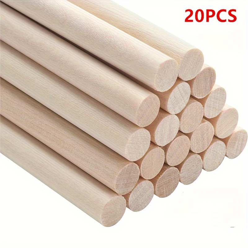 18pcs Unfinished Wooden Square Dowel Rod, Wood Strips Wooden Craft Sticks Square  Dowels For Crafts Model Making Diy Projects Home Decor, Free Shipping For  New Users