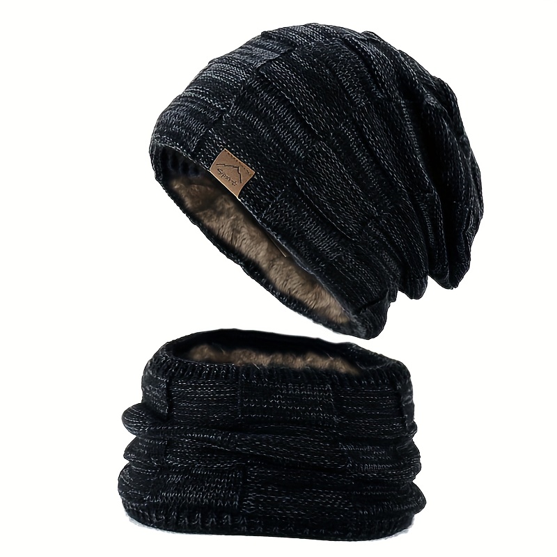 Acquista Cappello invernale Sciarpa Completo da donna Cappello lavorato a  maglia caldo a prova di freddo Protezione per le orecchie Testa Cappello di  lana Berretto con maniche Skullies Berretti