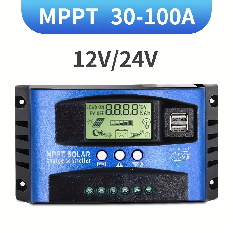 Pwm 100A 12v 24v 36v 48v Auto Solar Panel Laderegler Solar Pv  Batterieladegerät mit LCD Mppt