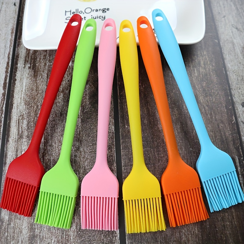 Silicone Basting Pastry Brush, Heat Resistant Basting Brushes For Baking,  Grilling, Cooking And Spreading Oil, Butter, Bbq Sauce, Or Marinade.  Dishwasher Safe(metal Grey) - Temu