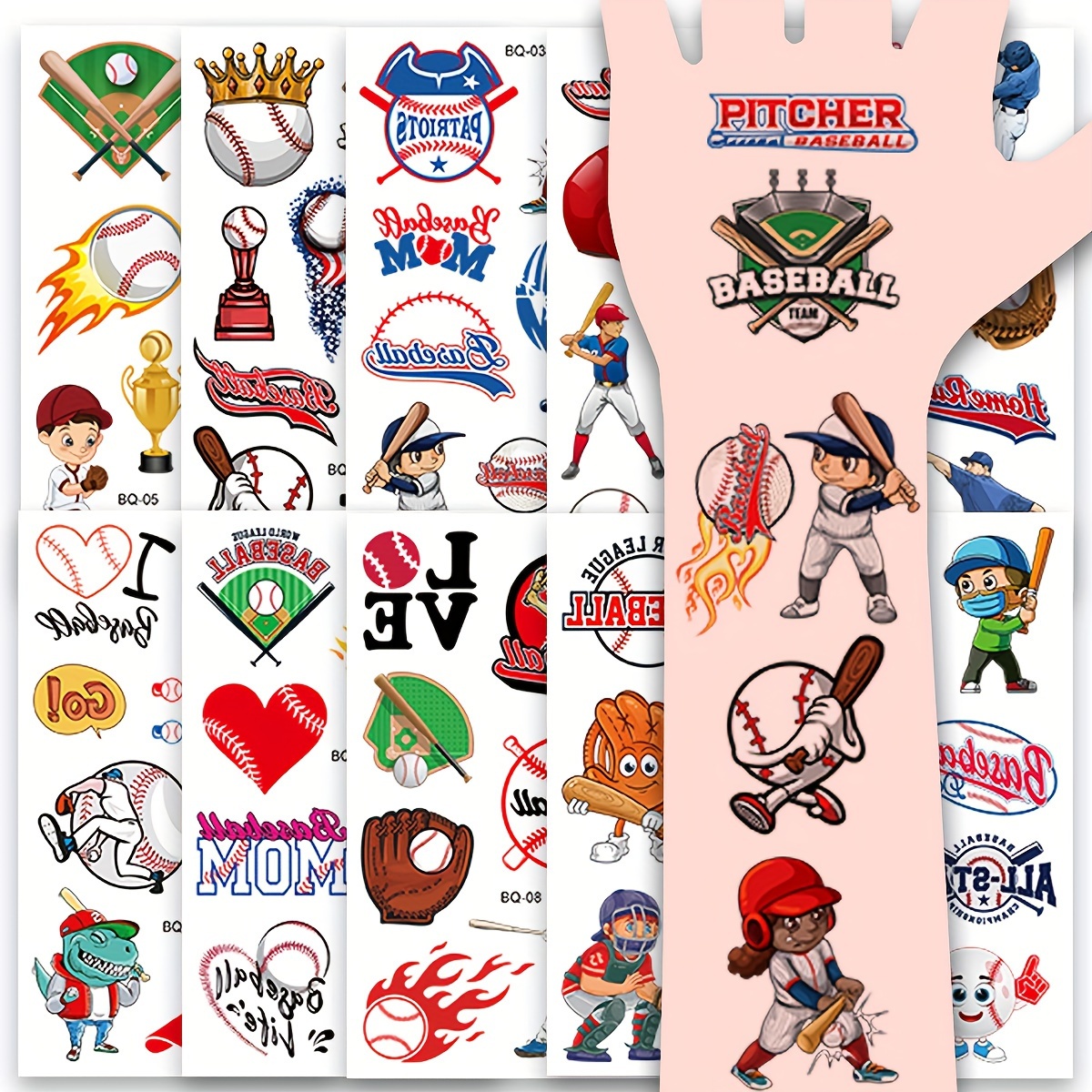 Atlanta Braves MLB Logo Sticker Set 4pcs by 3 inches Die Cut