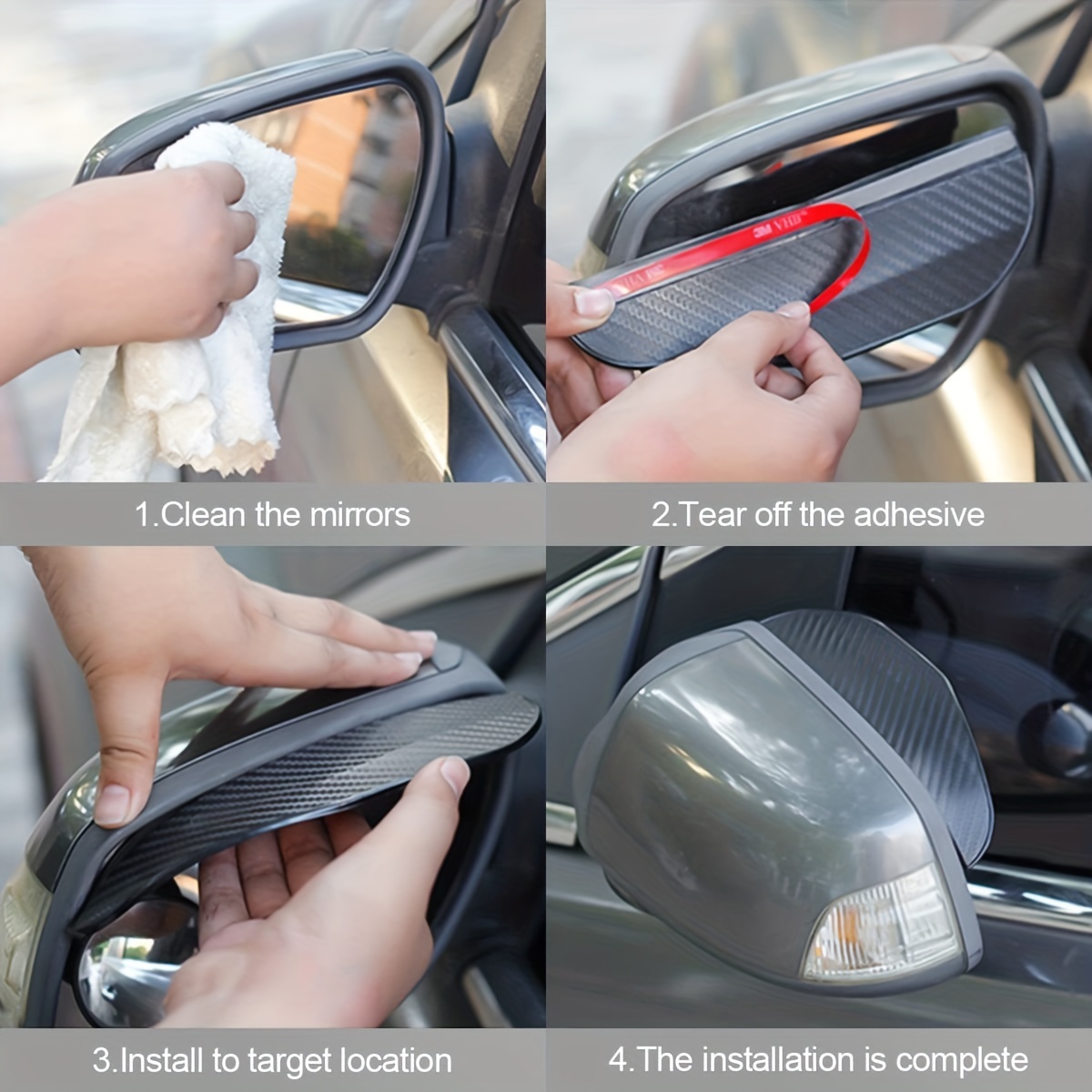 Keep Rearview Mirror Clear Car Rearview Mirror Rain Shield! - Temu