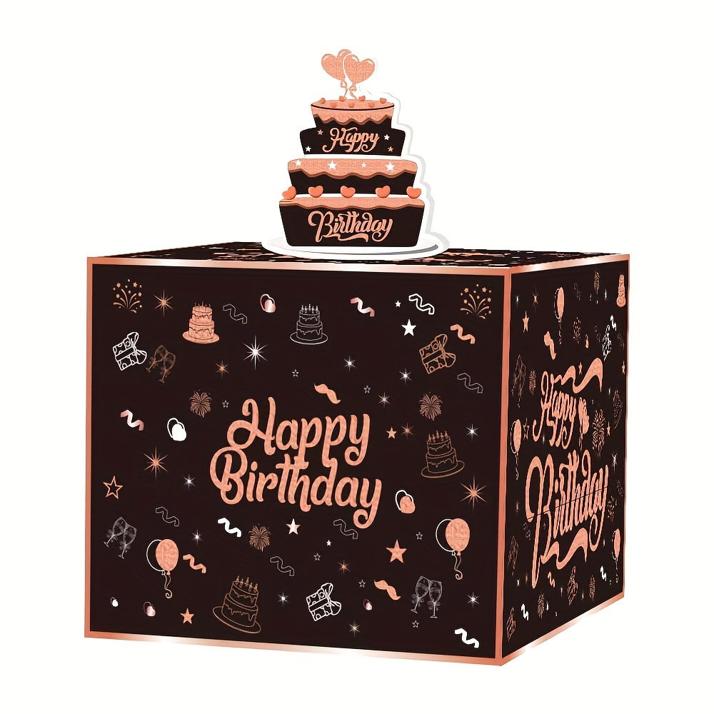 Happy Birthday Day Money Box For Cash Gift Pull Money Gift - Temu