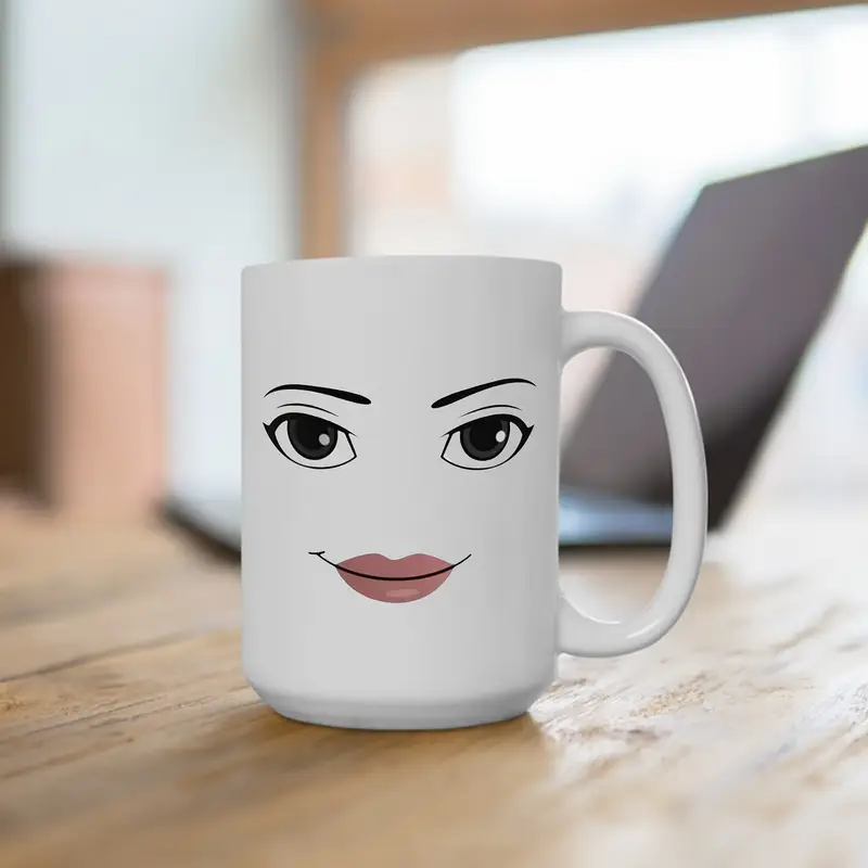 Game Inspired man Face Mug Funny Men or Woman Faces Coffee Mug Cute Gamer  Birthday Gift Back To School Mug