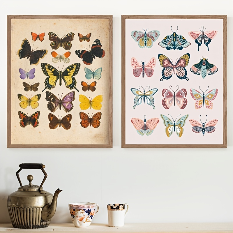 Beautiful Butterfly Species Canvas Prints For Home Decor - Temu