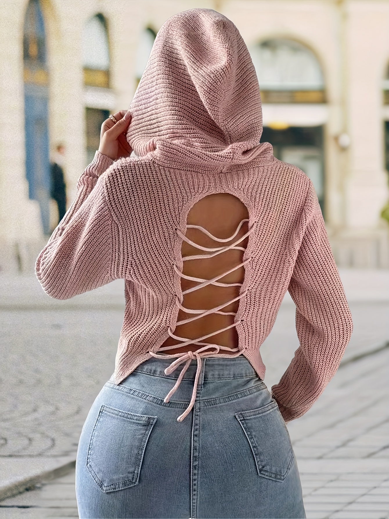 Cropped Pink Sweater -  Canada
