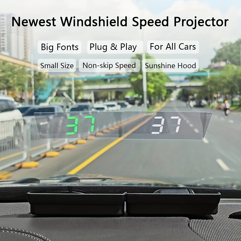 G7 Gps Car Projector Mph Kmh Auto Hud Speedometer Windshield Screen Size Hd Car  Head-up Display Alarm Accessories - Temu United Kingdom