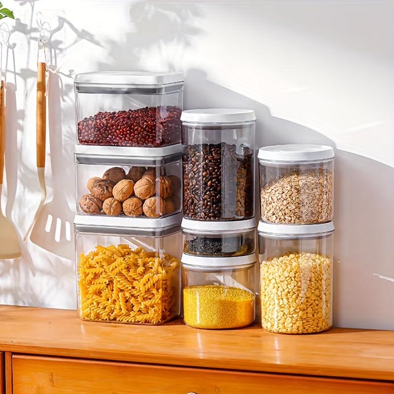 1pc 14oz Sealed Food Storage Container Plastic Kitchen Storage Containers  For Food Pantry Organization And Storage Container For Grains Rice Pasta  Flour And Sugar Home Kitchen Supplies