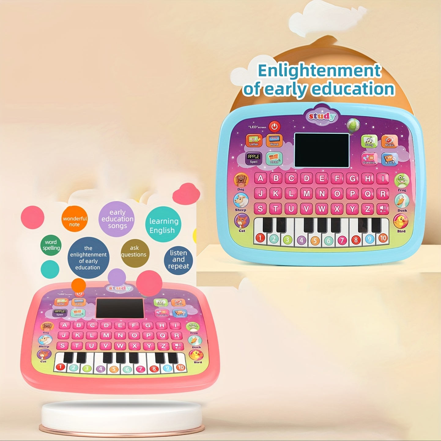 VTech Panneau éducatif avec Piano Tablette Enfan…