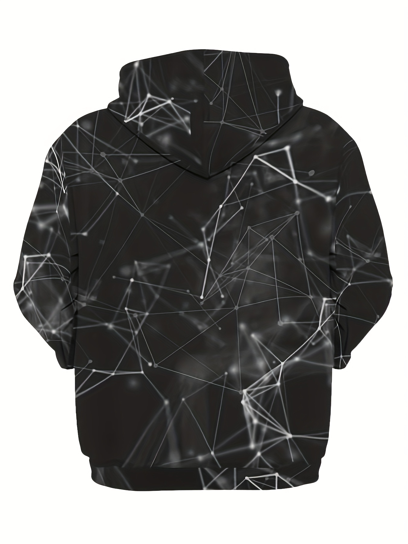 Geometric Sun Pattern Print Men's Long Sleeve Hoodies Street - Temu