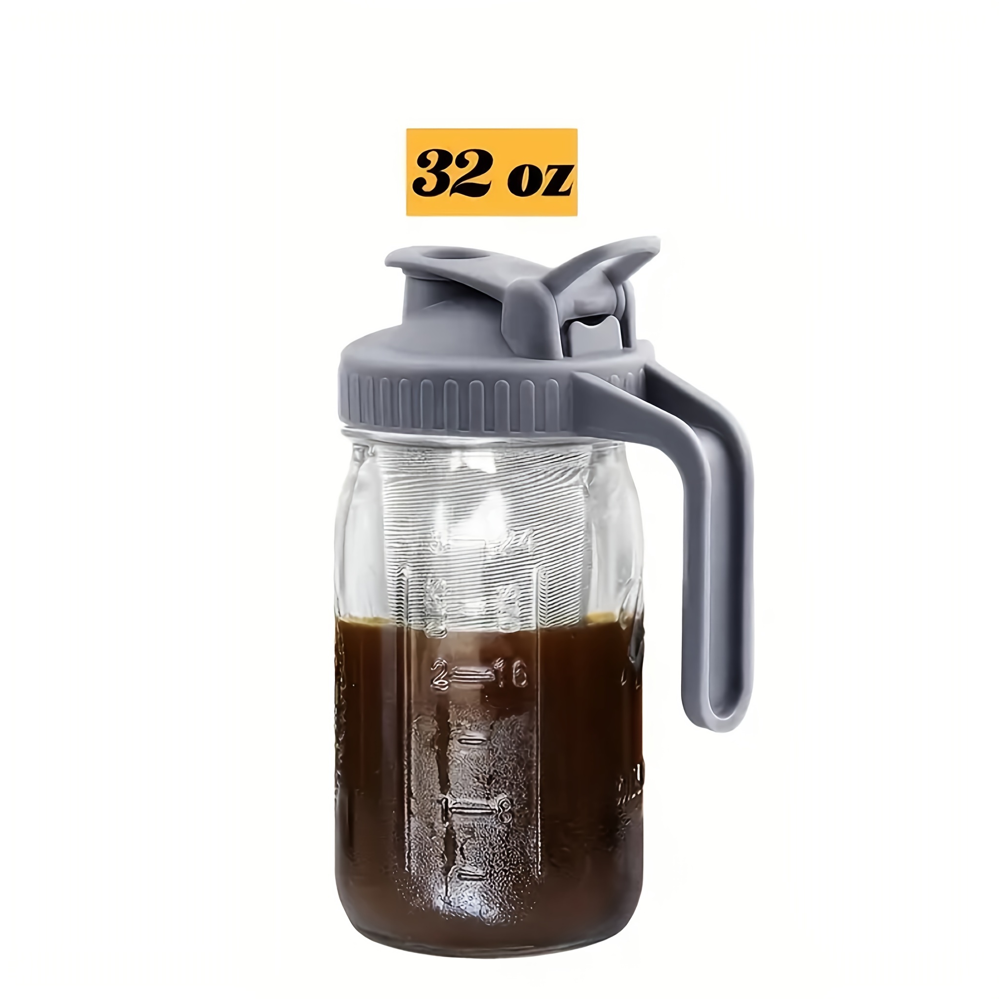 Cold Brew Coffee Maker Pitcher Wide Mouth Glass Mason Jar - Temu