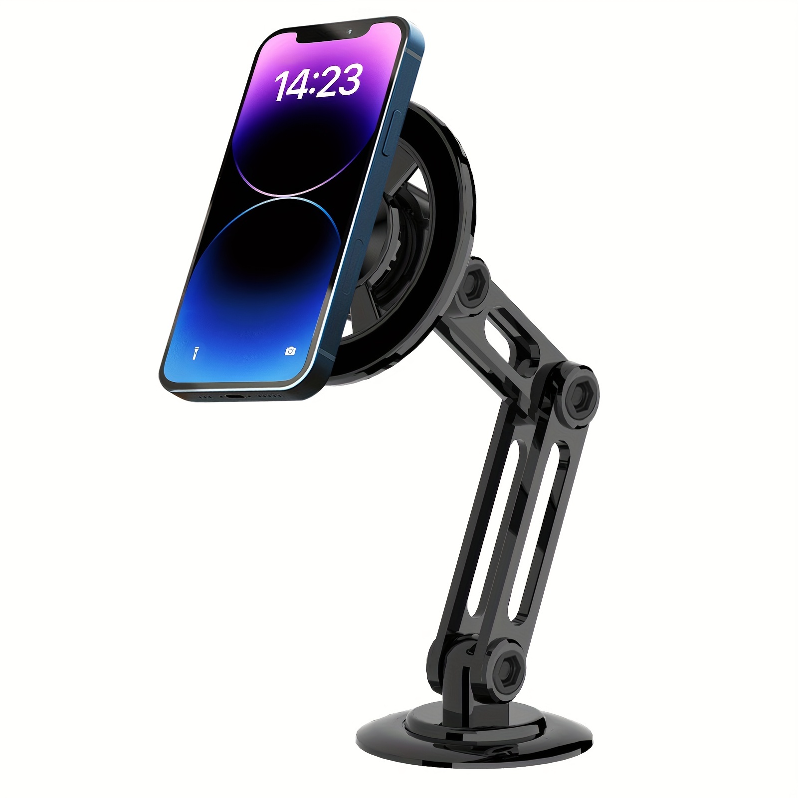 Folding Alloy Magnetic Car Mount, 360° Rotating Adjustable Magnetic Car  Phone Holder, Home/kitchen/office/car Dashboard/desk Universal Phone Stand  For Iphone 14/13/12 Series & Magsafe Phone Case - Temu United Arab Emirates
