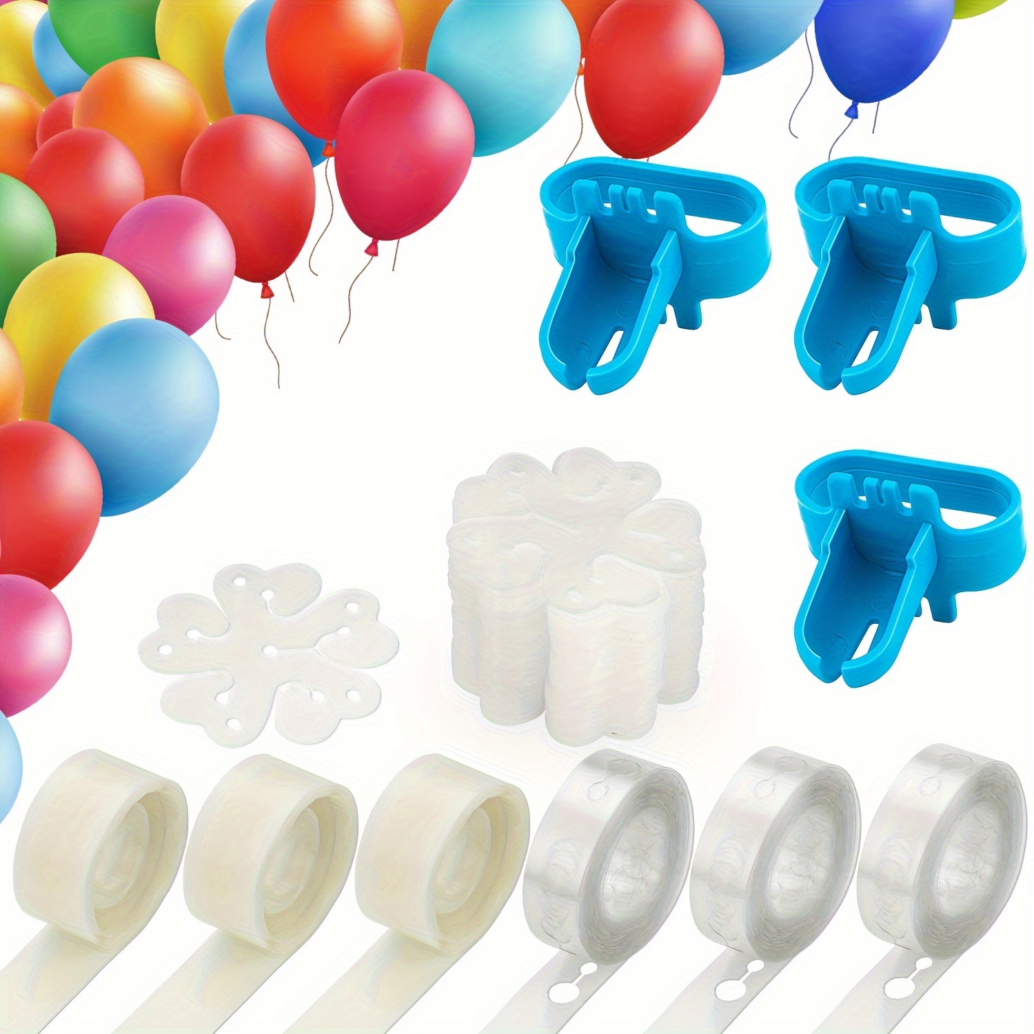 Balloon Arch Kit With 100 Balloons Tape Strips And Glue Dots - Temu