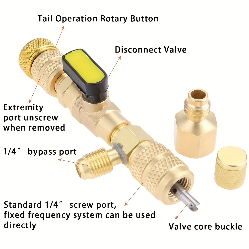 1set R410 R22 Household Air Conditioning Valve Core Disassembly Kit Does  Not Leak Refrigerant Valve Core Installation And Disassembly Tool With 10  Valve Cores And Double Headed Valve Core Disassembly Tool