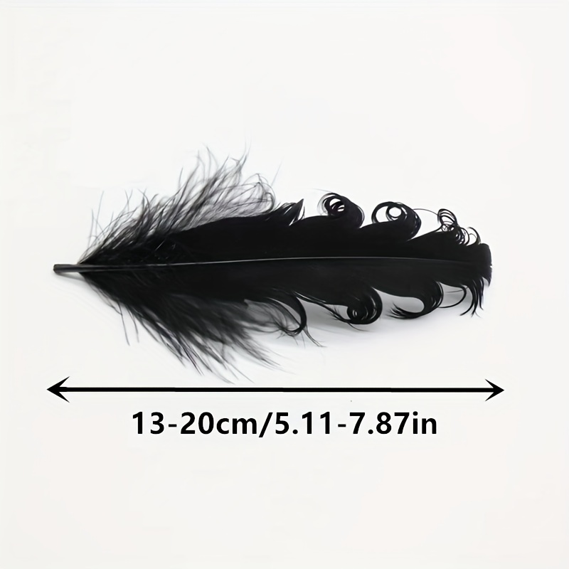 2X 50 Piece Natural Goose Feathers Decor 12-20cm DIY Jewelry Making Brown