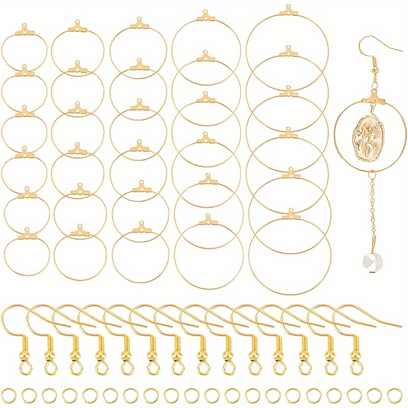 Fish Hook Earring Hooks 150pcs Stainless Steel Earring Findings with Earring  Backs for Earring Supplies Earrings Making DIY (150pcs Earring Hooks and  150pcs Earring Backs, Total 300pcs) 