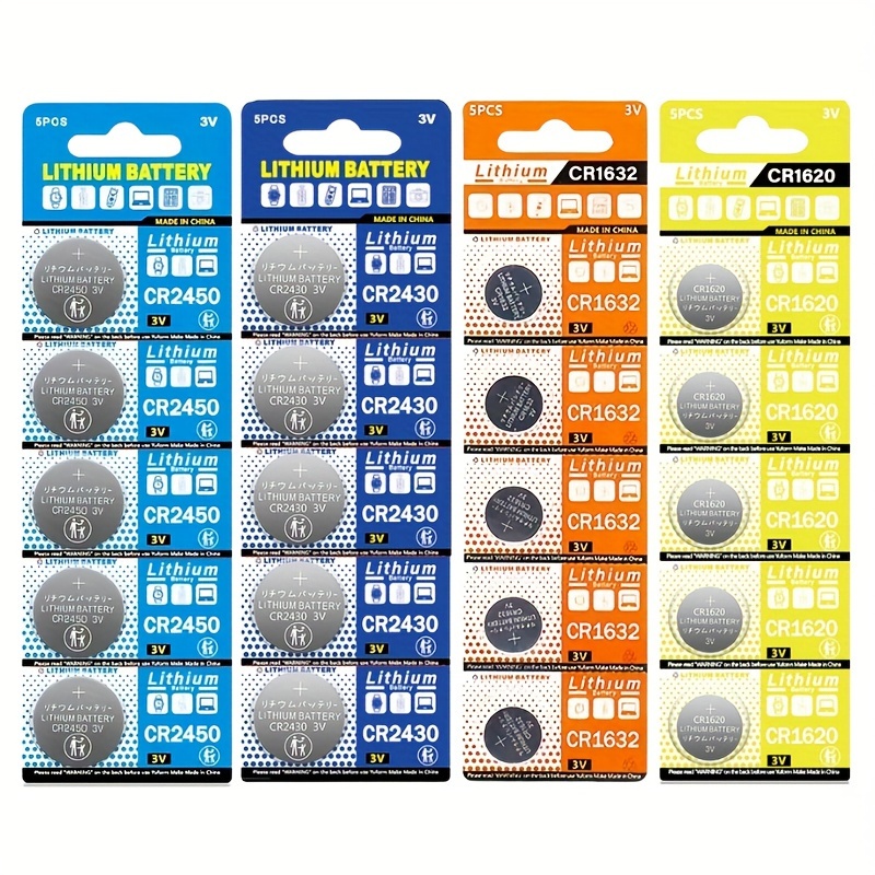 CR2450 Button Cell 3V Alkaline Button Battery Automobile Remote Control Key  Electronic 600mAH