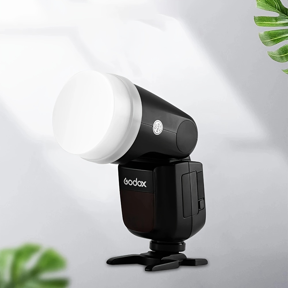 For Godox V1 V1-C V1-N V1-S V1-F V1-O V1-P Camera Flash Speedlight Soft Box  Case Flash Accessories, Universal Circular Iamp Cap