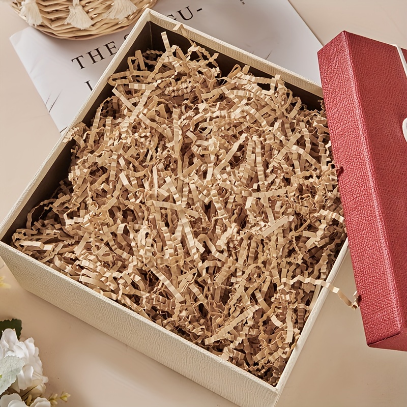 Natural Tan Cut / Shredded Paper Gift Box & Basket Crinkle Paper
