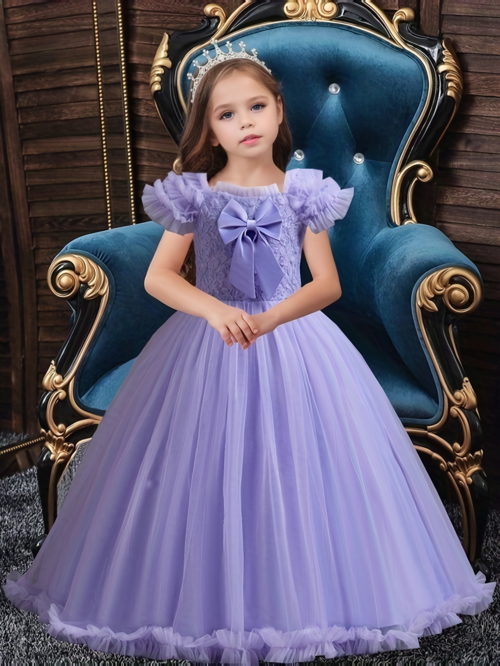 Niñas Elegantes Vestidos Con Tul Para NiÃ±as Vestido Fiesta Niña