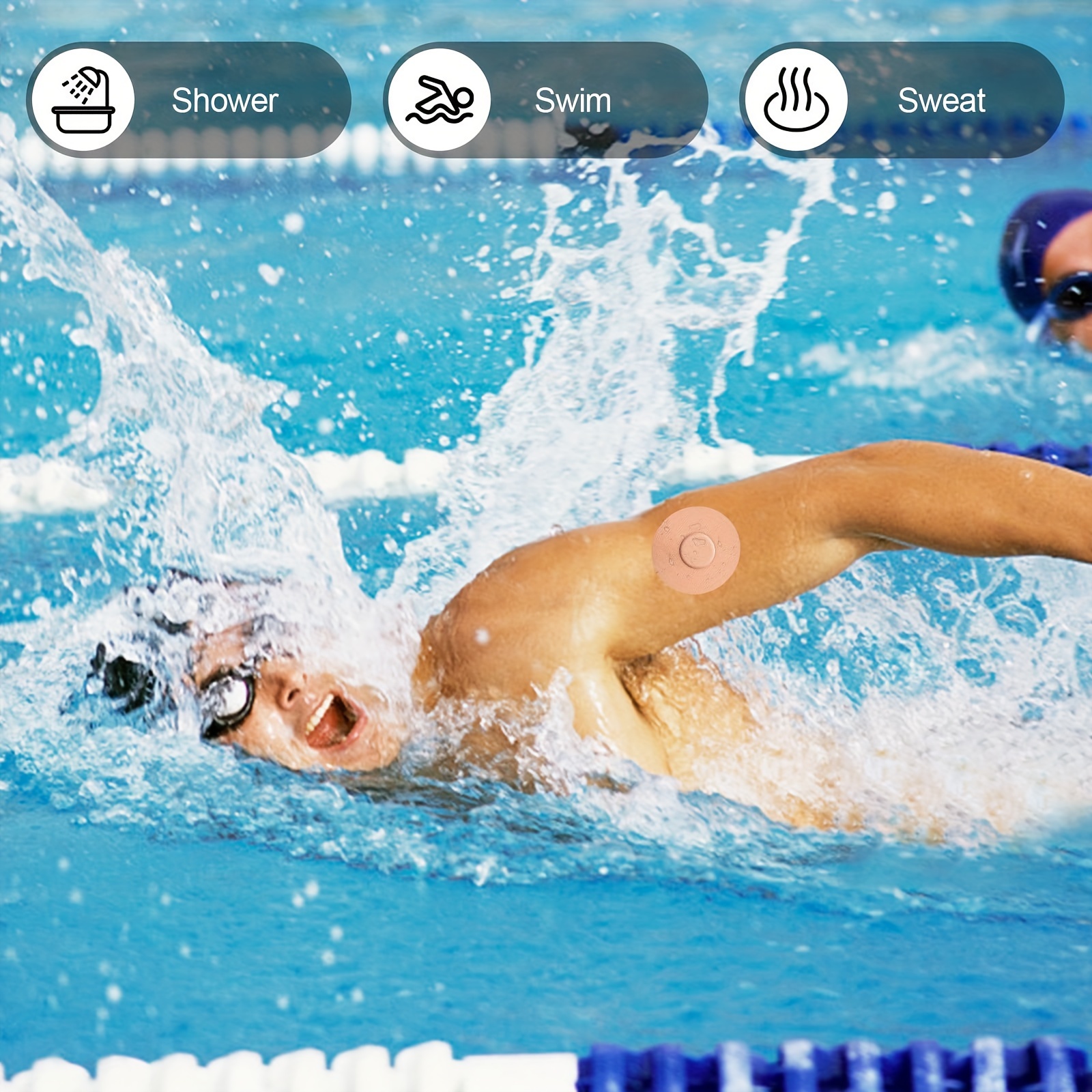 Sweatproof Waterproof Freestyle Libre 2 Enlite Cgm Sensor - Temu