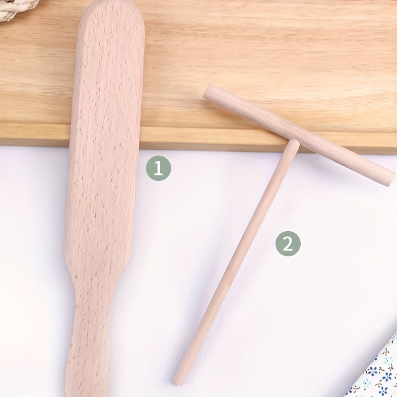 T shaped Pancake Spreader Wooden Crepe Maker - Temu