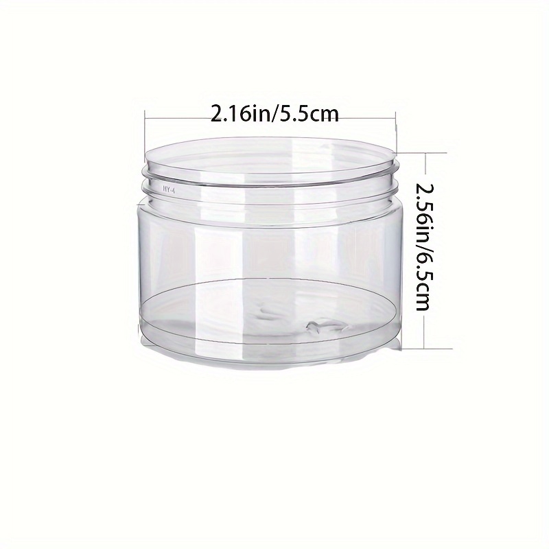 Clear Plastic Jars Containers Refillable Plastic Storage - Temu