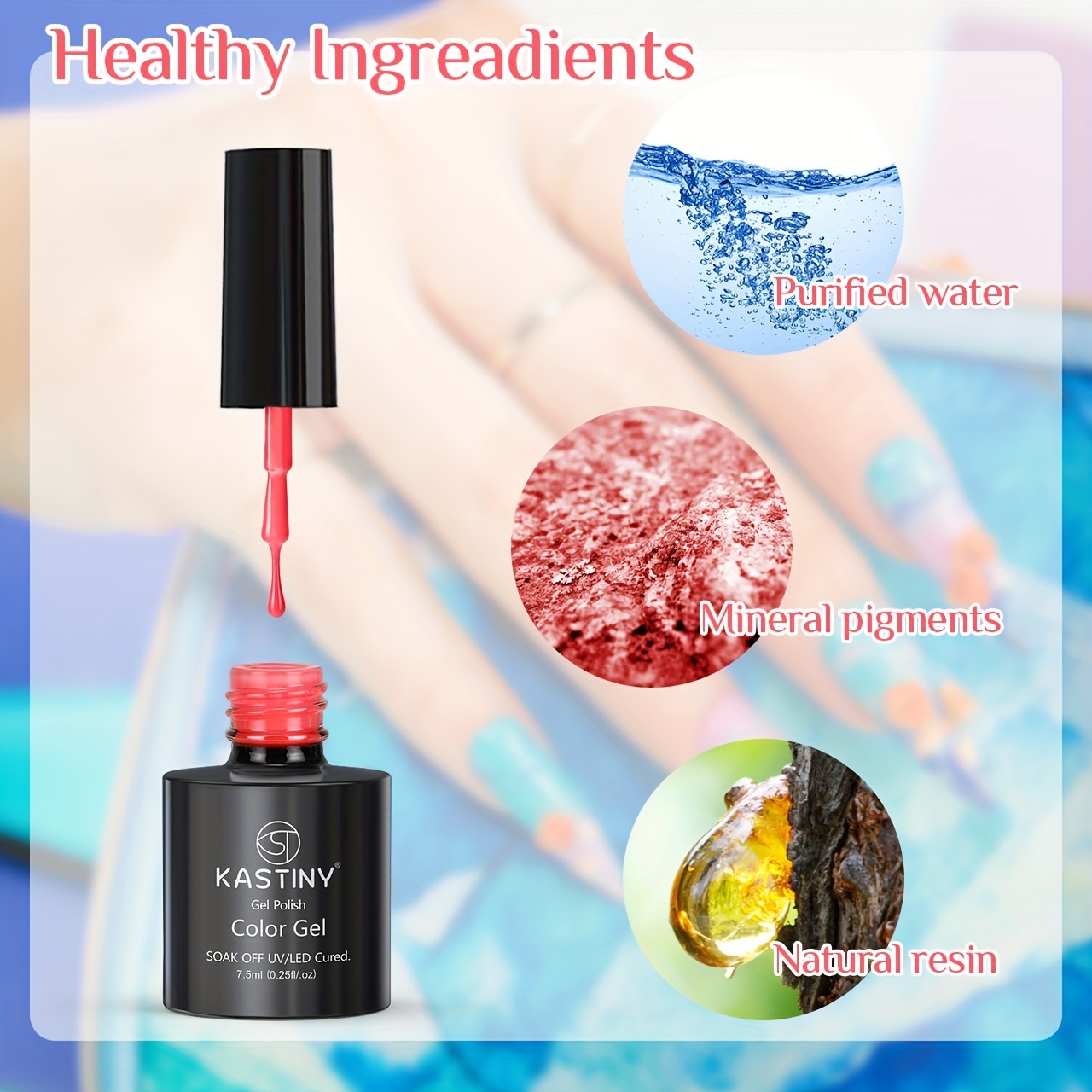 9-Piece Macaron Gel Nail Polish Set with Base, Gloss, and Matte Top Coatings