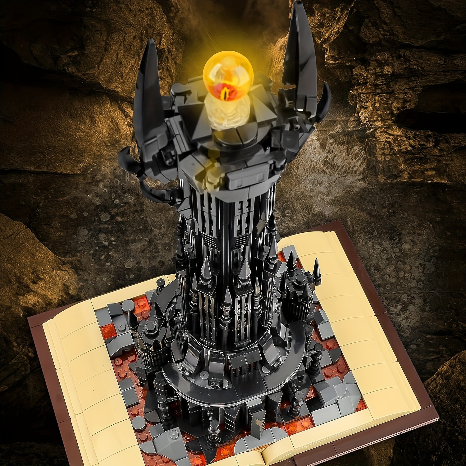 969PCS Magic Gastle on Book Lord Rings Sauron Eye Building Blocks