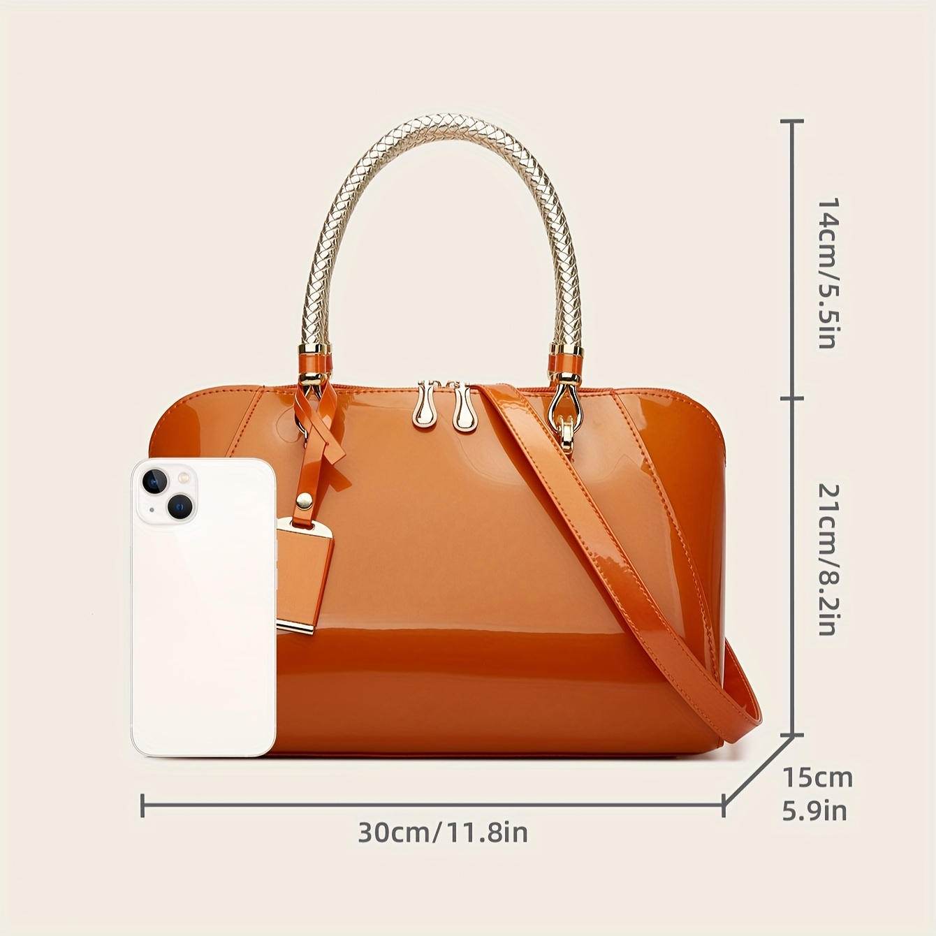 Shiny Patent Top Handle Satchel Classic Boston Tote Bag Womens Casual  Fashion Handbag Purse, Check Out Today's Deals Now