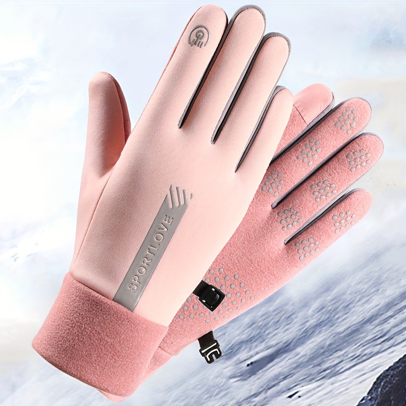 1 Par Guantes Ciclismo Mujer Pantalla Táctil Prueba Viento - Temu Chile