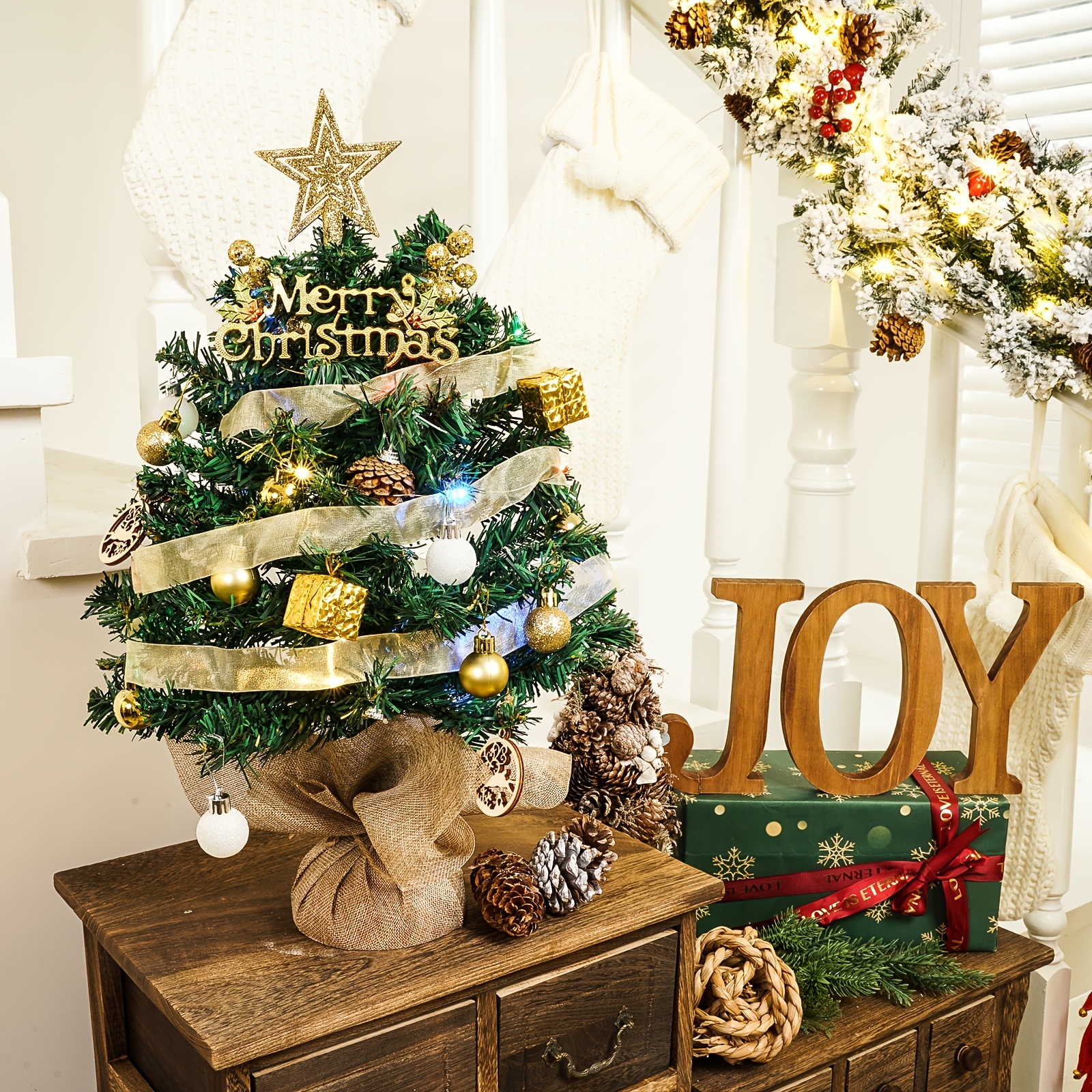 Christmas Decorations Mini Anti authentic Christmas Tree - Temu