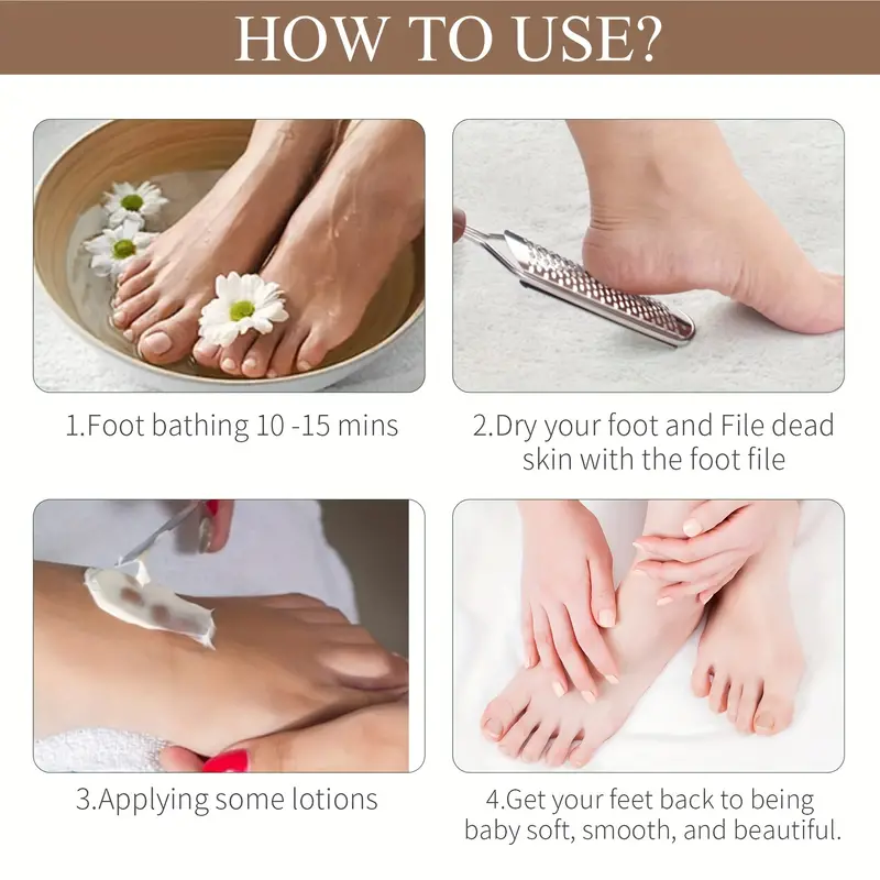 Professional Metal Foot Scrubber For Pedicure And Dead Skin