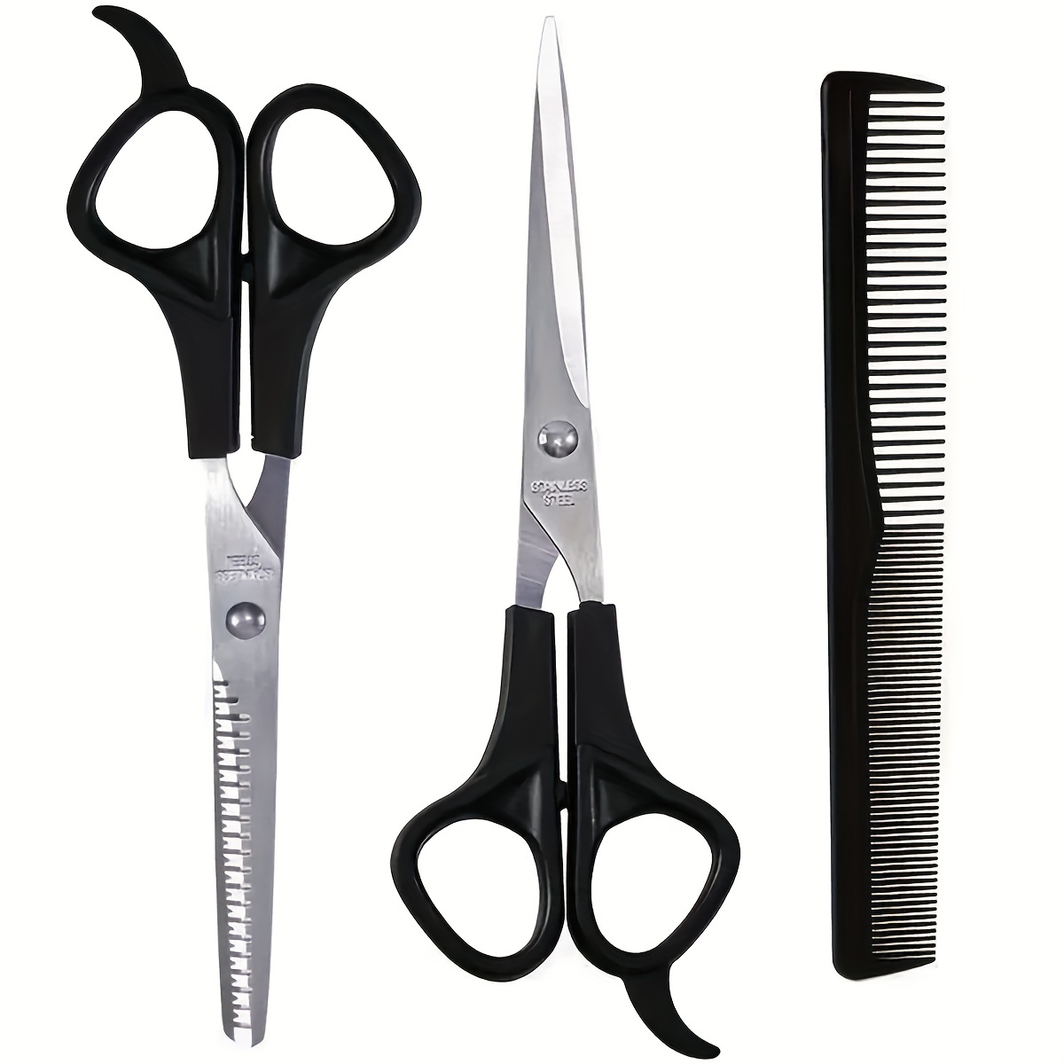 

Hair Styling Tools Hair Cutting Scissors Hair Thinning Scissors Hair Trimmer Portable Detangling Fine Tooth Comb Professional Hairdressing Accessories For Barber Salon Uses