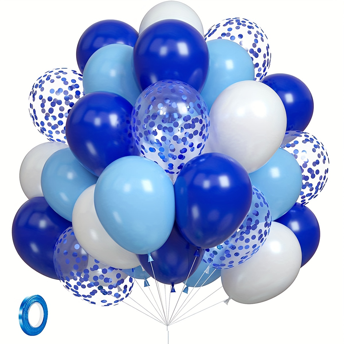 Royal Blue Balloons Royal Blue Latex Party Balloons Helium - Temu