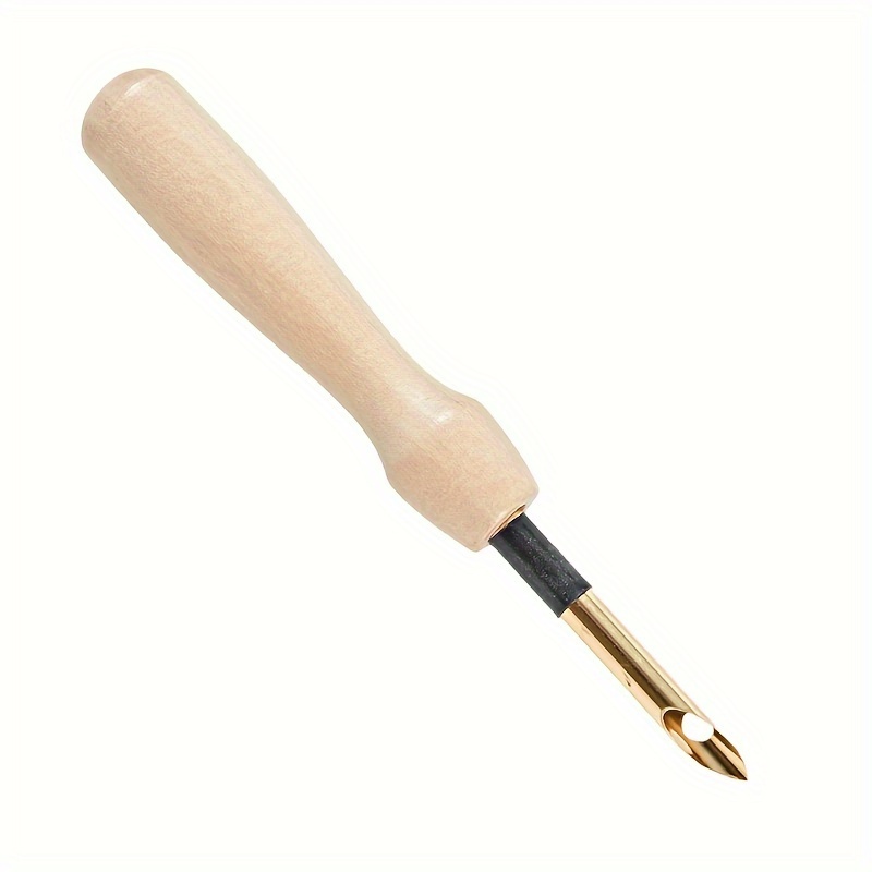 Cheap Knitting Embroidery Pen Weaving Felting Craft Punch Needle Threader  Wooden Handle DIY Magic Sewing Tool Accessories Adjustable