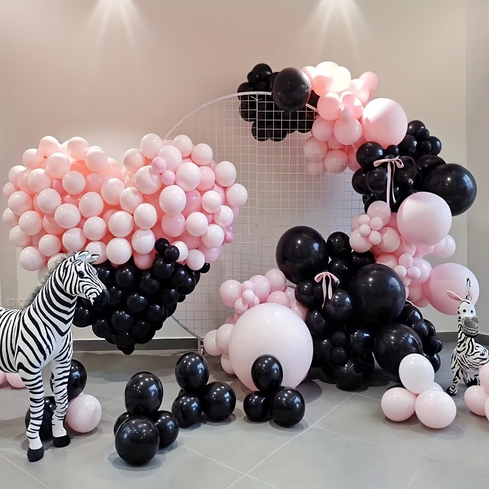 Black Balloons Garland Kit Pastel Party Decorations Black - Temu