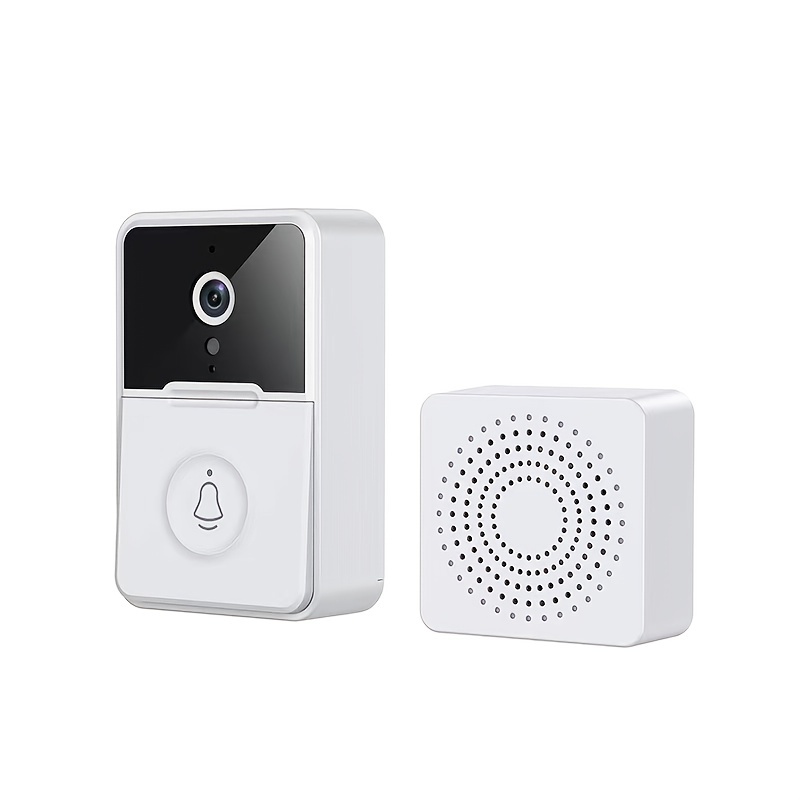 1 Set Wireless Remote Video Doorbell Camera Mini Smart Remote Video Intercom Doorbell Voice Changeable Intercom With Ring Chime