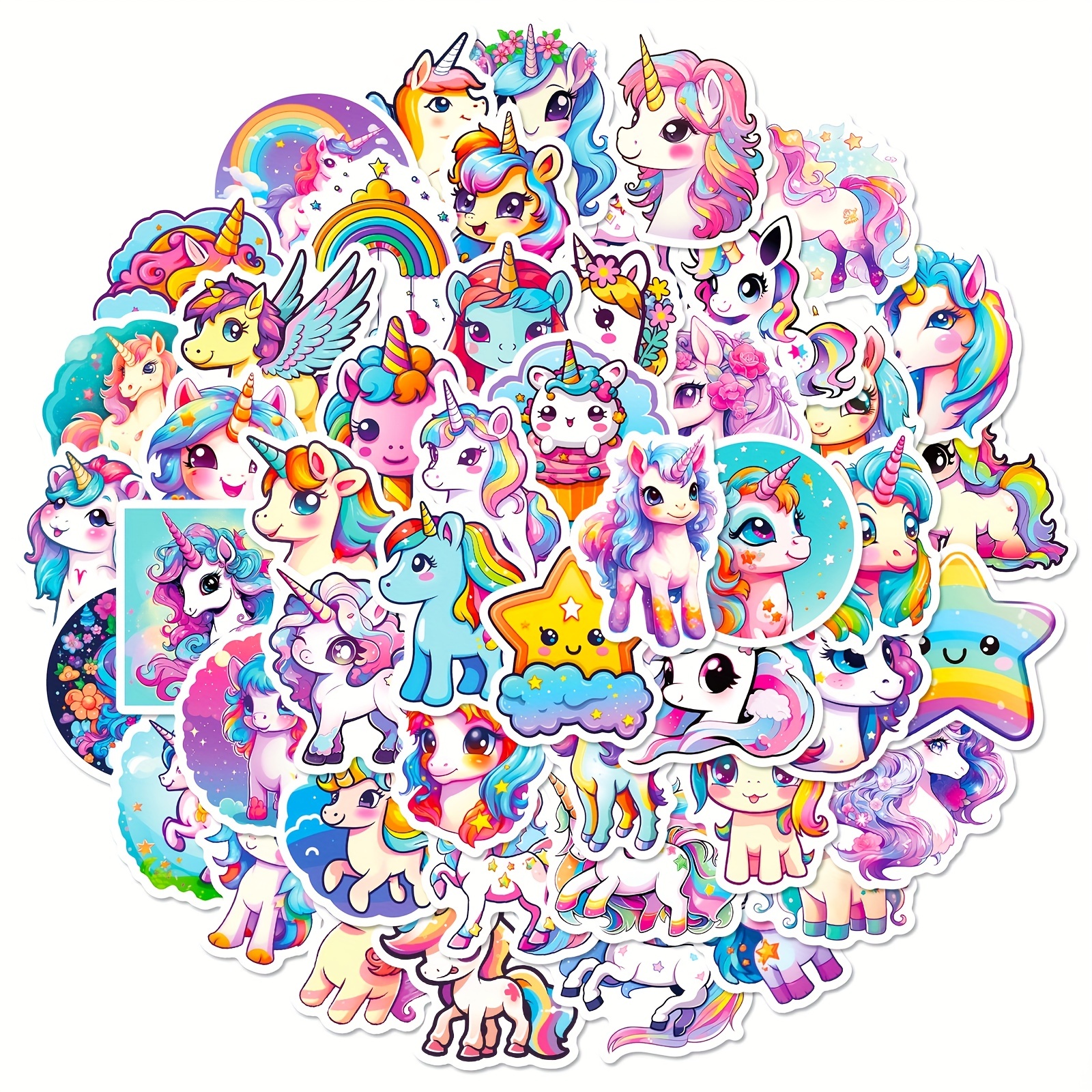 Unicorn Stickers Waterproof Vinyl Stickers For Water Bottles - Temu